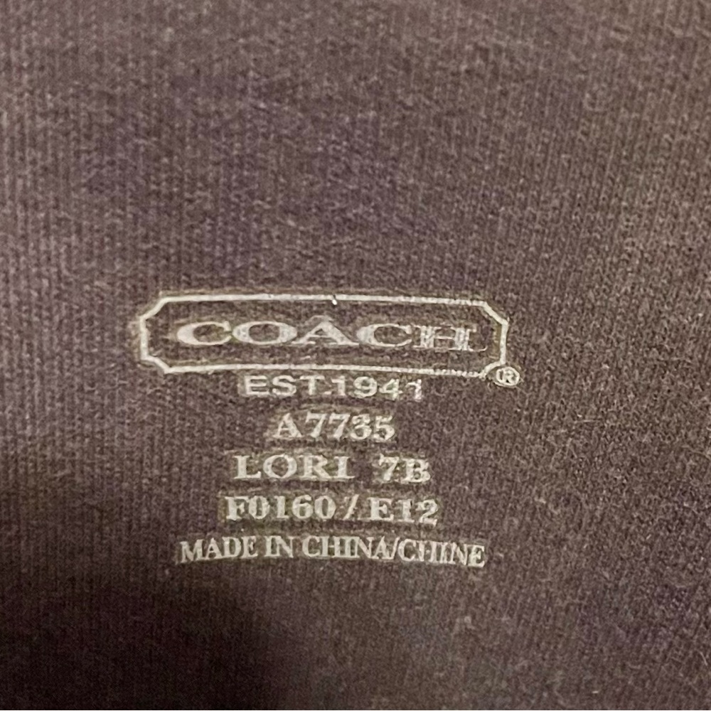 Coach Lori Heritage Boots Gray Silver Hardware. Sz 7B EUC! - Picture 7 of 7